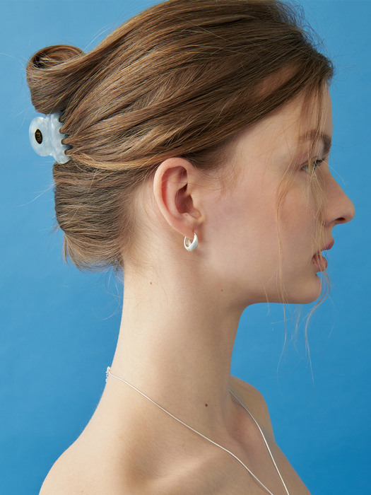 TS039 Blue pearl mini hair clip