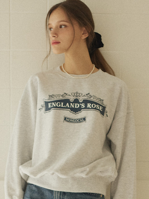 Emblem flag Sweatshirt - Navy