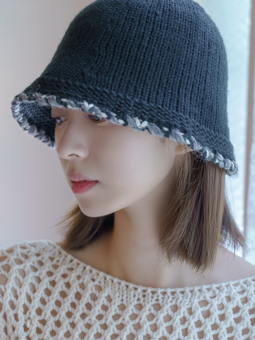 Charles knit bucket hat 2colors