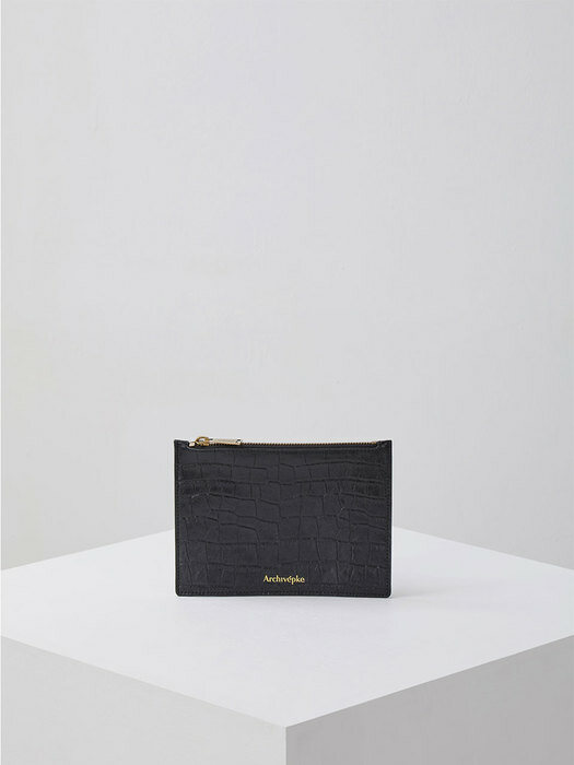 eternal canvas bag(Crocodile black)