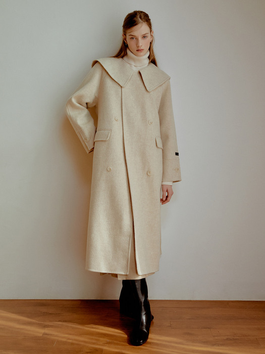 Vane raglan handmade coat (oat beige)