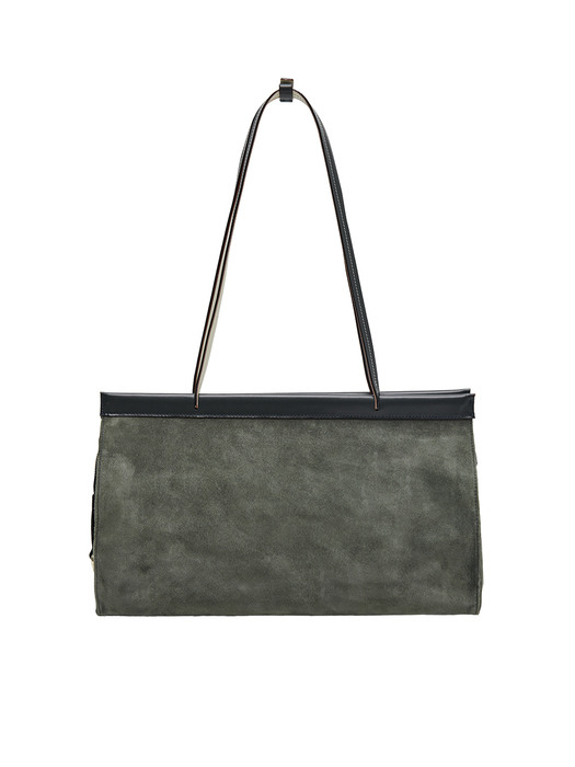 Diana Suede Shoulder Bag M Khaki