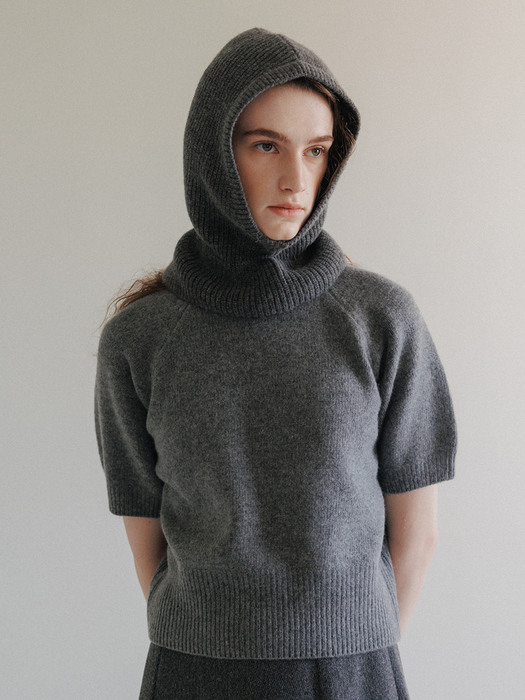 Cashmere Blended Balaclava (D/Gray)