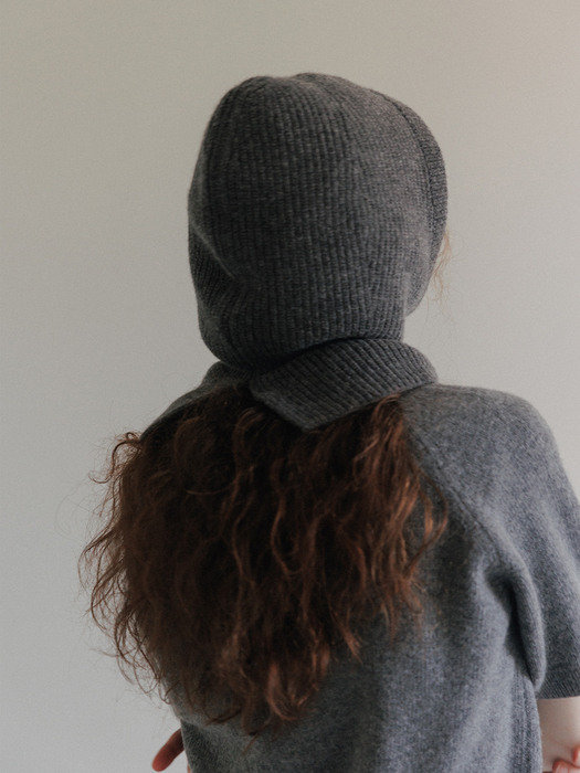 Cashmere Blended Balaclava (D/Gray)