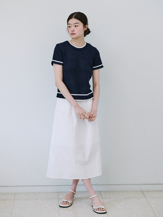 COTTON LONG SKIRT_WHITE