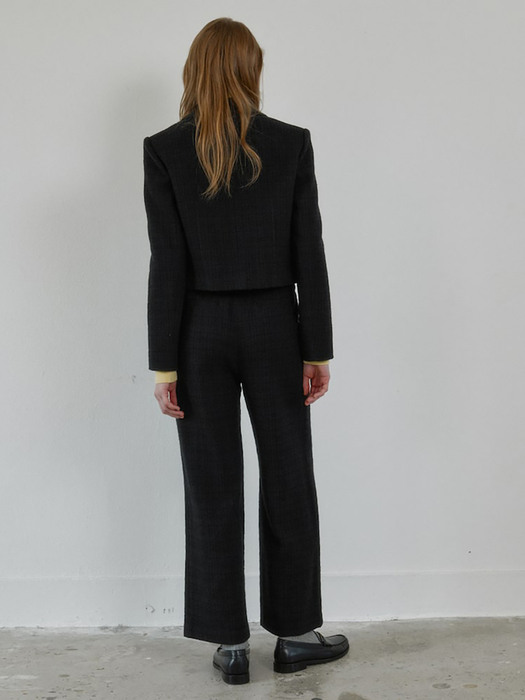 Long Tweed Pants  black (WE3121T255)
