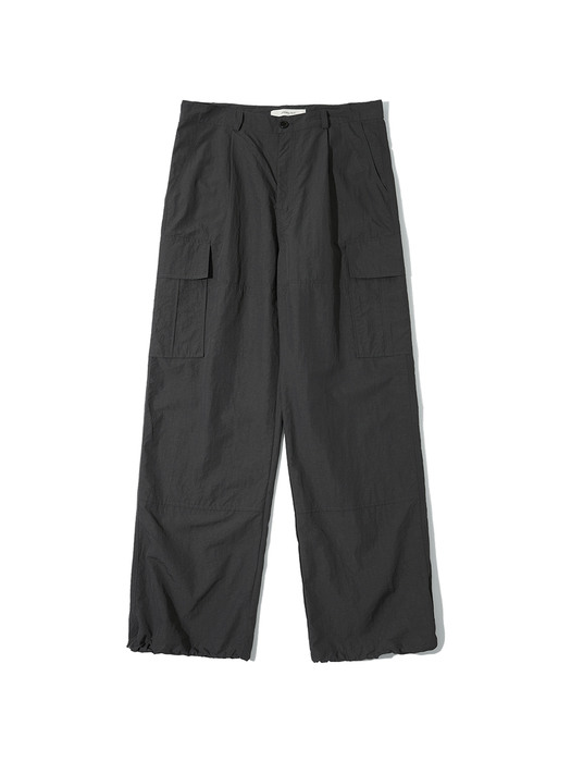 P10005 Utility wide cargo pants_Charcoal