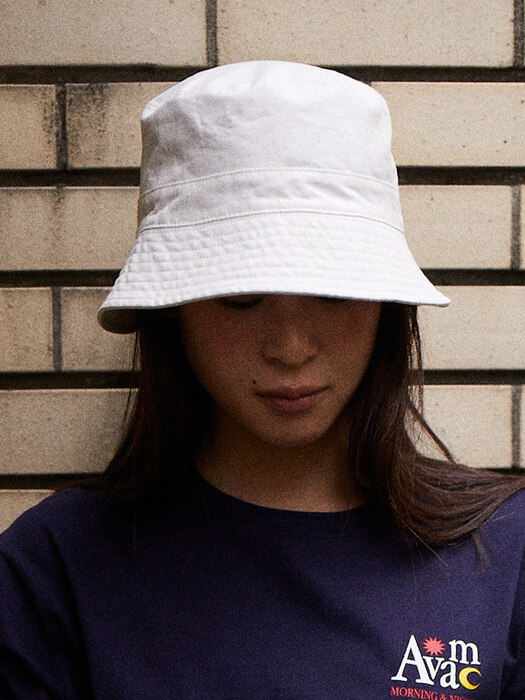 Cotton Bucket Hat WHITE