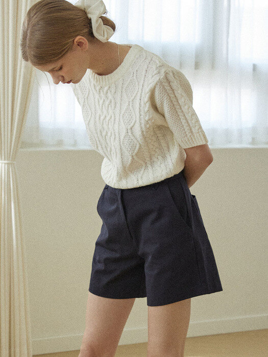 Martin Cotton Shorts - Navy