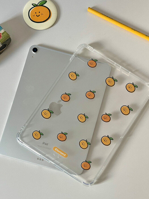 Tangerine shower iPad case (jellyhard)