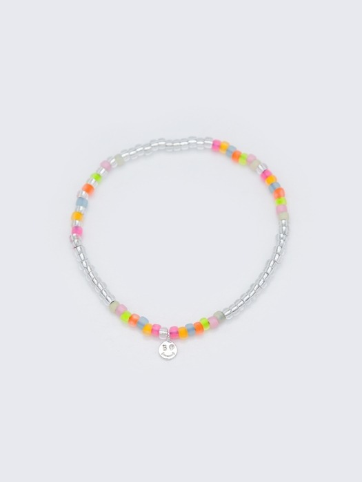 Soft pop color beads layered Bracelet 소프트 팝 컬러 레이어드 비즈 팔찌