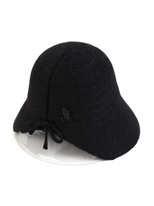 Basic Backopen Black Paper Bucket Hat 버킷햇