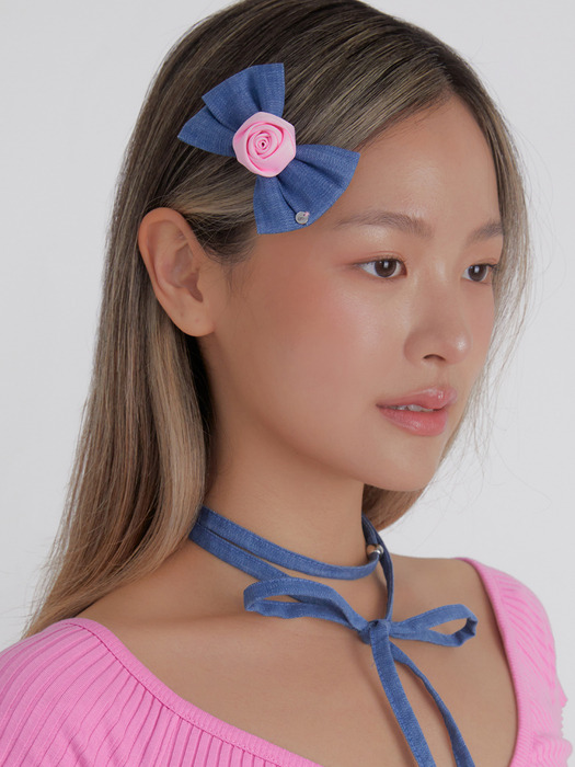 ROSY HAIR CLIP (BROOCH)_핑크