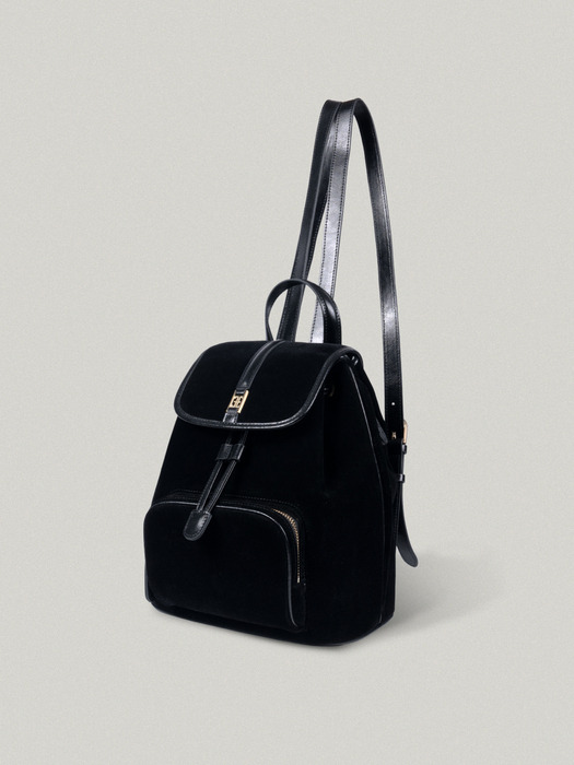 CLASSIC LOGO POCHE BACKPACK [BLACK - VELVET]