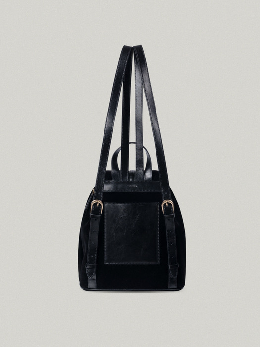 CLASSIC LOGO POCHE BACKPACK [BLACK - VELVET]