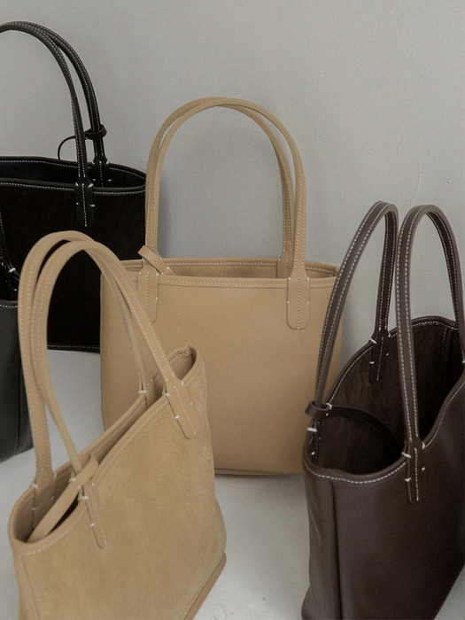 TWO WAY SUEDE TOTE BAG