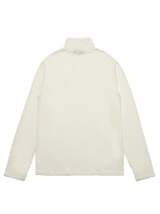 wool jersey turtle neck_wh