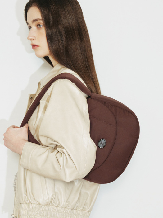 [단독]Classic Button Padding Shoulder Bag_3COLORS