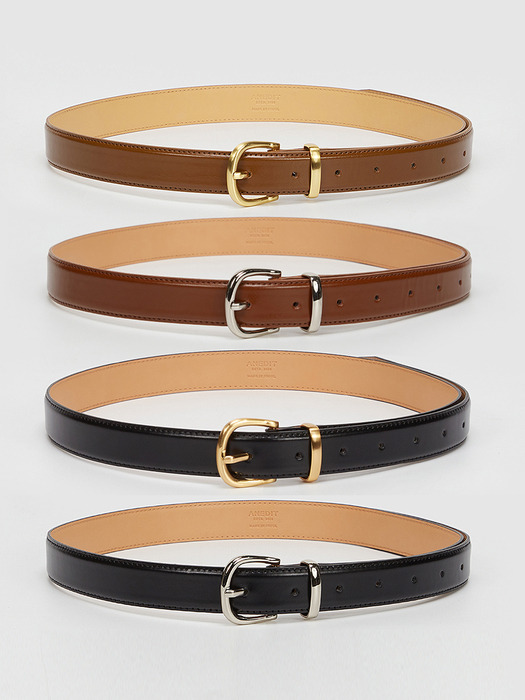 T Basic 25mm Leather Belt_4colors