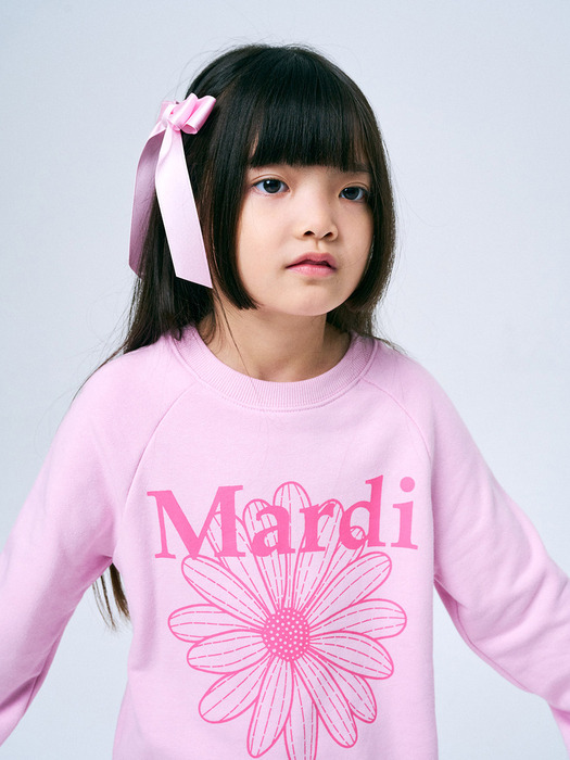 KIDS SWEATSHIRT SETUP FLOWERMARDI_LIGHTPINK PINK