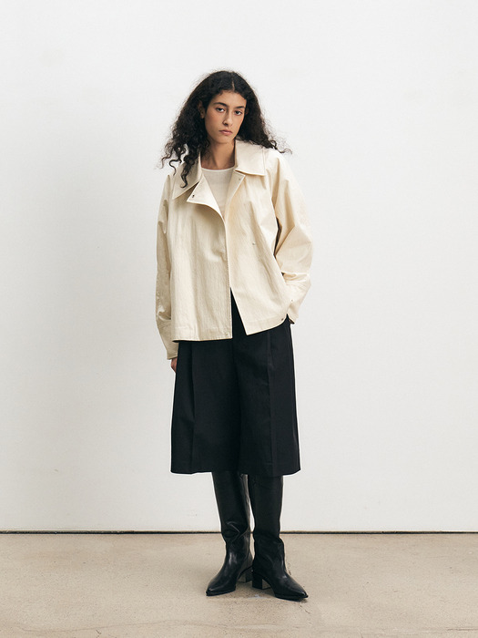 TFS COLLAR HALF TRENCH JUMPER_2COLORS