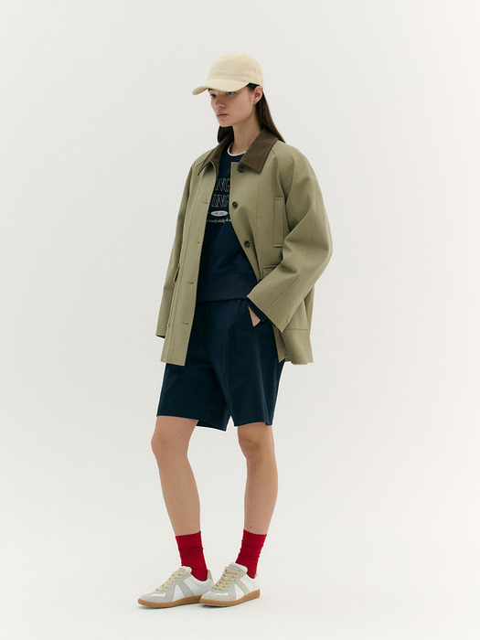 COMBI COTTON HALF TRENCH (ash forest)