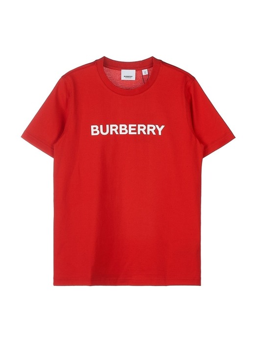 버버리 여성 로고 프린트 코튼 티셔츠 8065023 W MARGOT BRN A1460