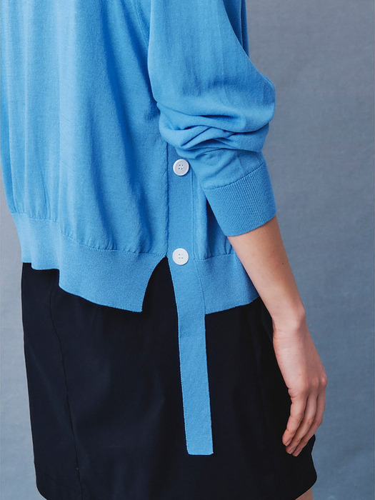 Signature Summer Knit Cardigan  Blue (KE435AM01P)