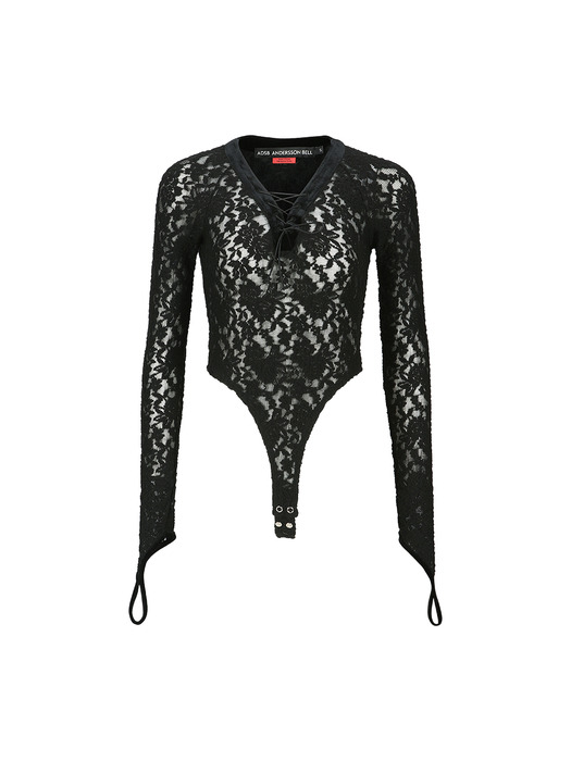 ROSE LACE BODYSUIT atb1192w(BLACK)