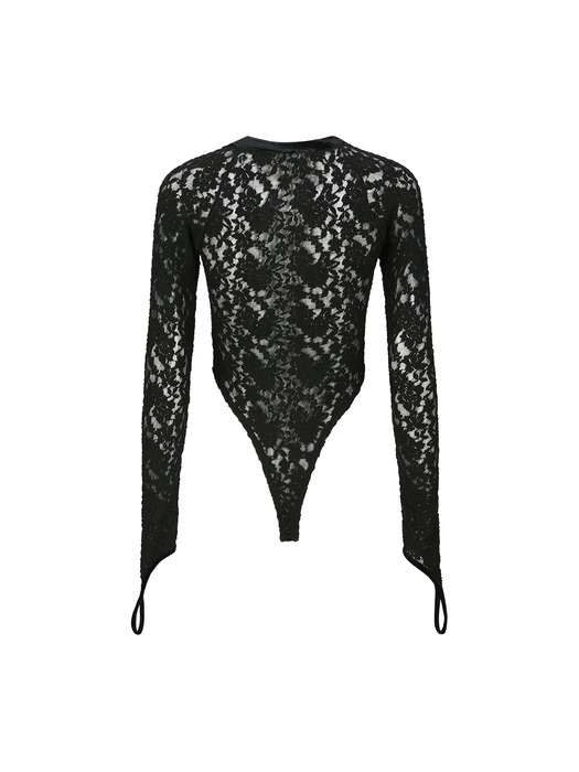 ROSE LACE BODYSUIT atb1192w(BLACK)