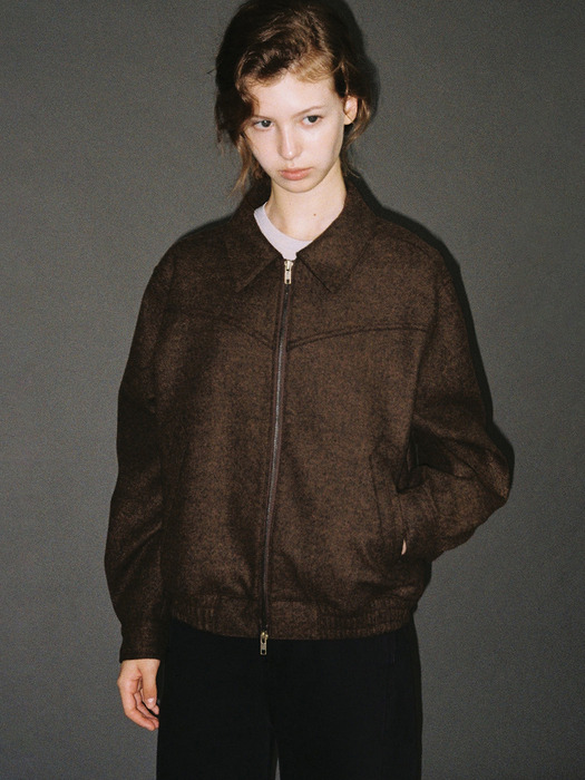 Teddy wool jacket (brown)