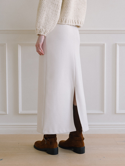 Maxi Long Skirt - Ivory