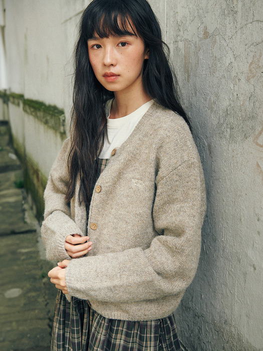 Ebbe Mild Wool Cardigan Beige