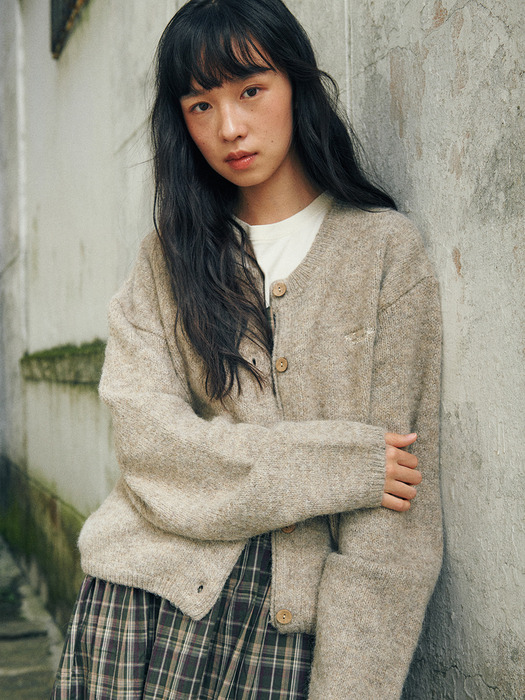 Ebbe Mild Wool Cardigan Beige