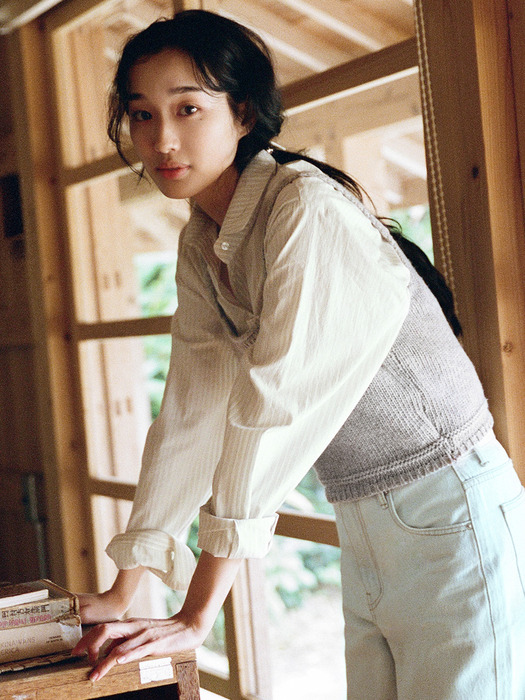 OLI STRIPE SHIRT_2COLORS