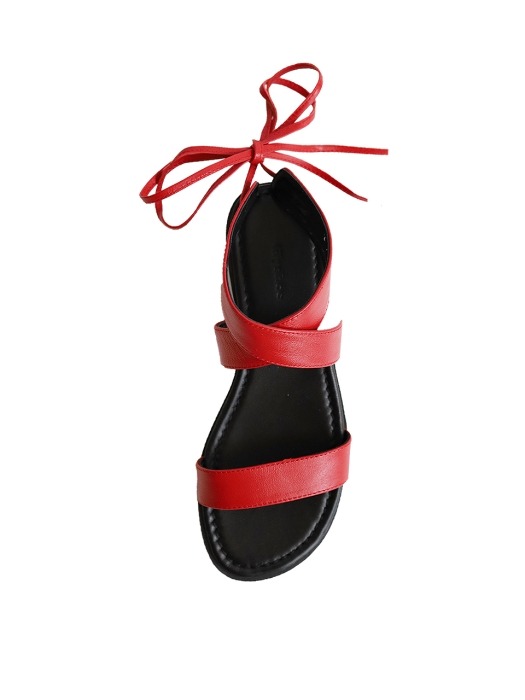 x strap sandal - red