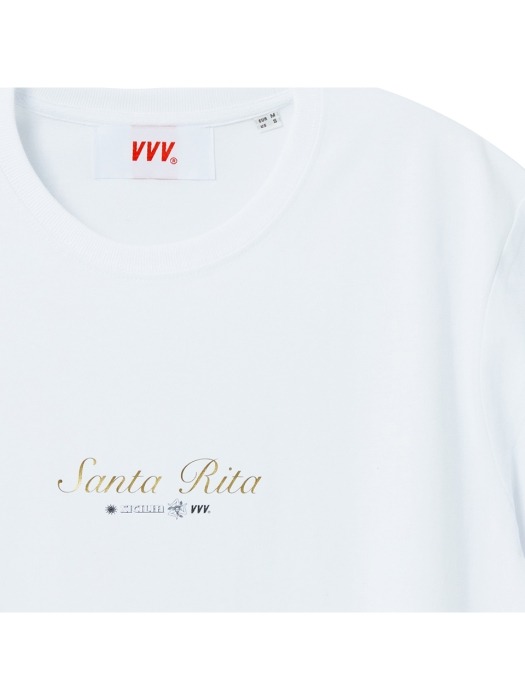 산타 리타 티셔츠-화이트