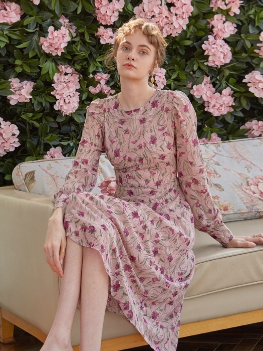 FLORAL SEE-THROUGH OPS_INDI PINK