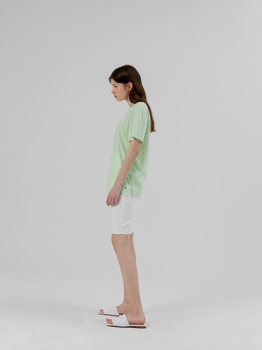 Basic Half Sleeve T shirt [Melon]