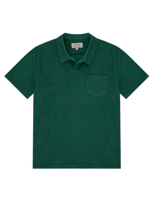 Terry Cotton Polo (emerald green)