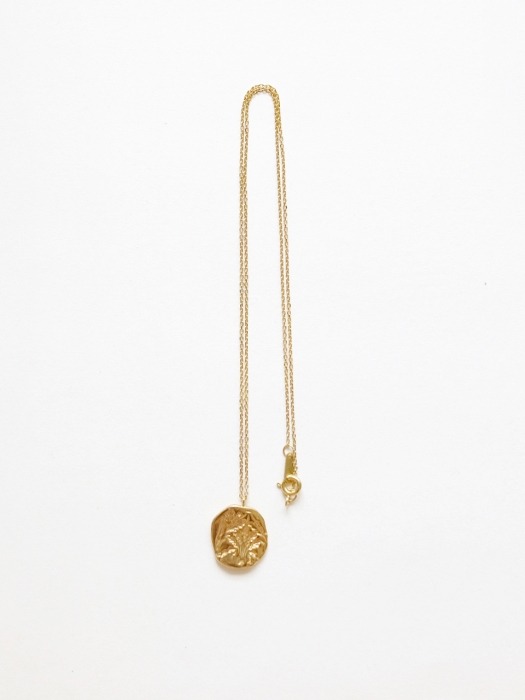 Oat Circle Necklace (Gold)