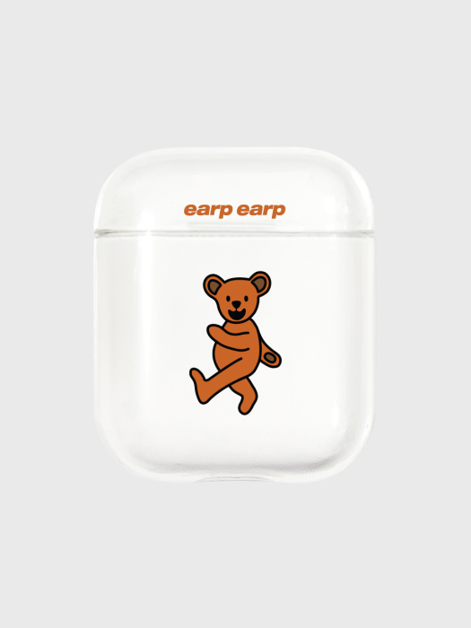 Orange hi bear-clear(Air pods)
