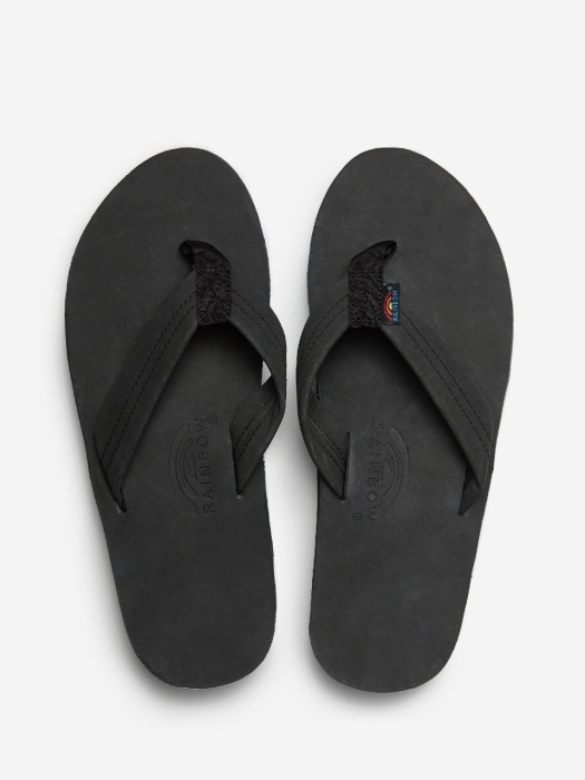 [Double Layer - Black] Premier Leather With Arch Support