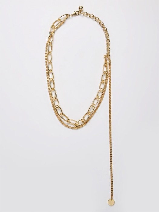 TOUGH CHUNKY CHAIN LAYERED NECKLACE