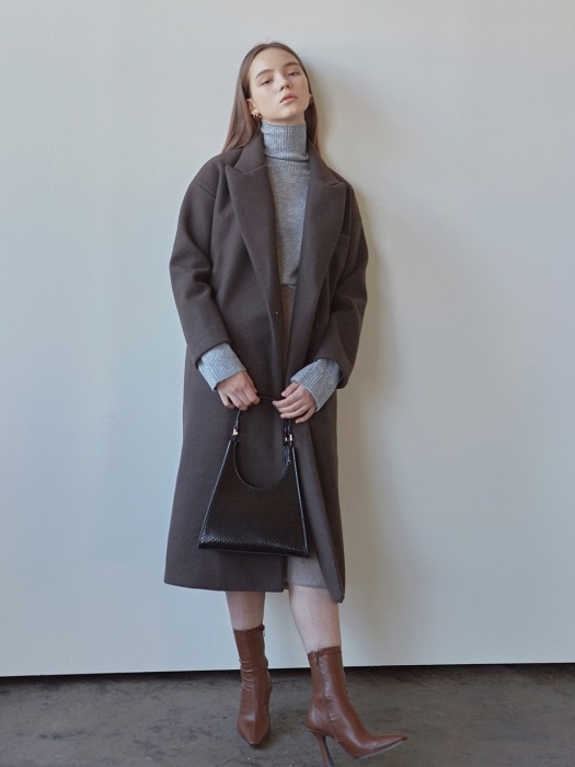 WINTER WOOL HIDDEN COAT_BLACK