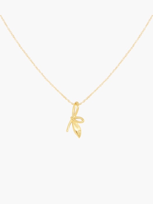 Ribbon Pendant (14k Gold)