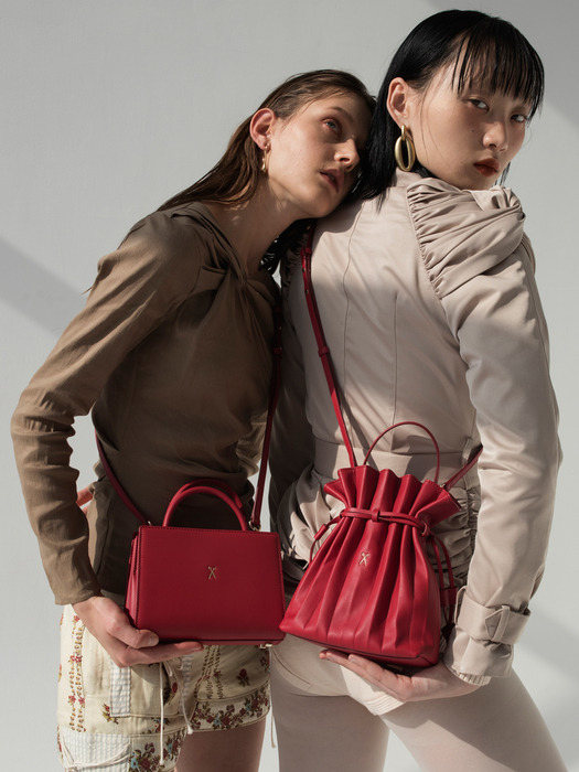 Lucky Pleats Crossbag Lucky Red