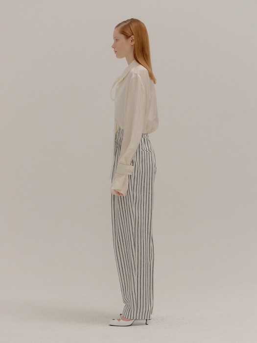PEONY Striped Tapered Pants