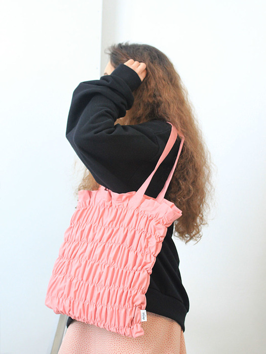 Wave smocking bagⅡ(pink)