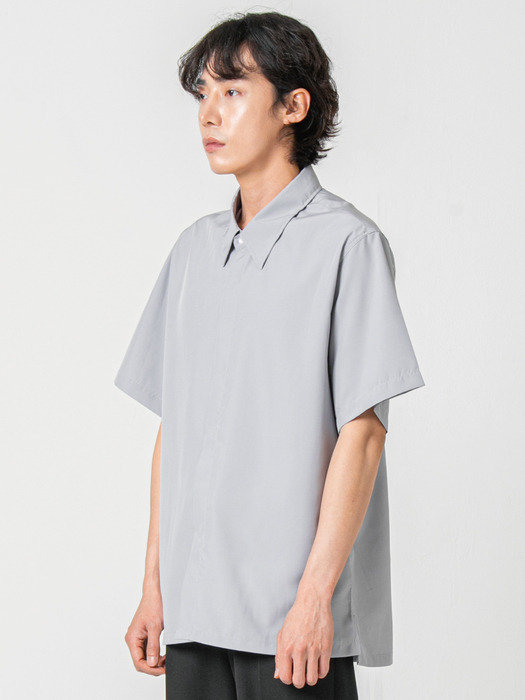 Newtro Basic Hidden Slit shirts (gray)